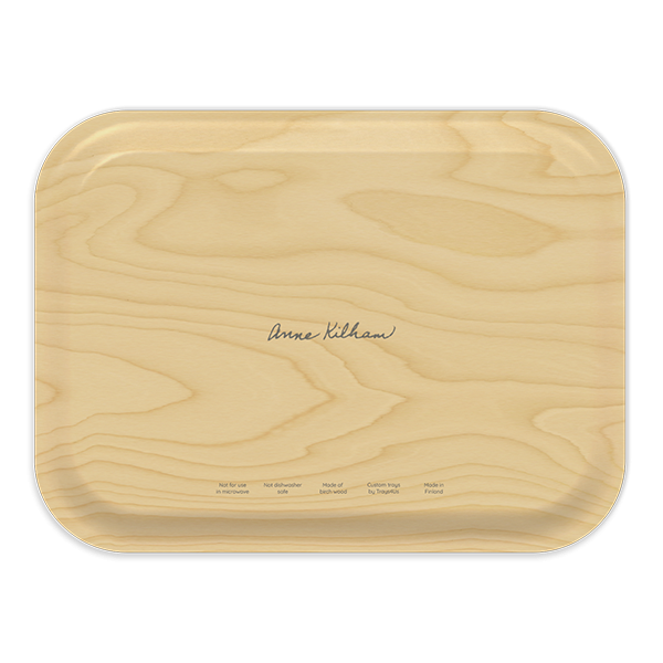 Birdhouse birchwood decorative serving tray medium 11x8 inch by Anne Kilham - Trays4Us