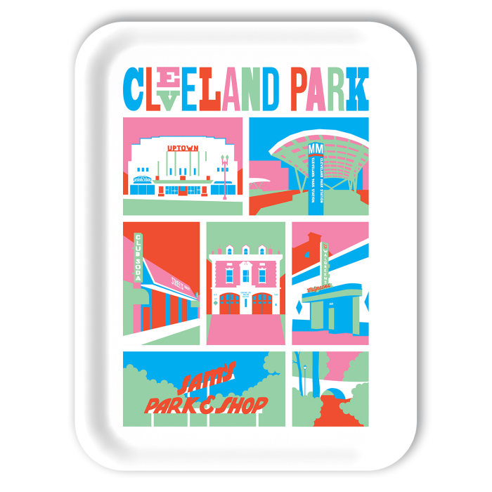 Cleveland Park birchwood decorative serving tray large 16.5x12.5 inch by Ale Rodriguez-Gitler - Trays4Us