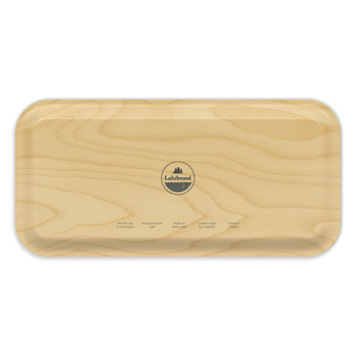 Coldwater Chain of Lakes MI birchwood decorative serving tray Small 11x5 inch by Lakebound - Trays4Us