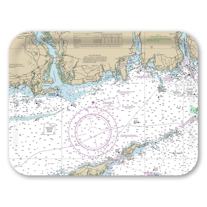 Connecticut River 2023 birchwood decorative serving tray large 16.5x12.5 inch by NOAA Nautical - Trays4Us