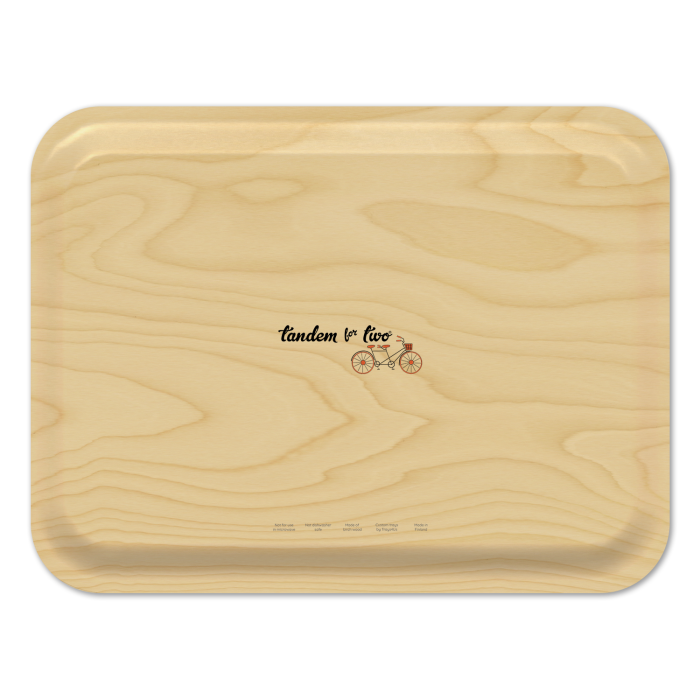 Delaware Fresh birchwood decorative serving tray large 16.5x12.5 inch by Jennifer Smelker - Trays4Us