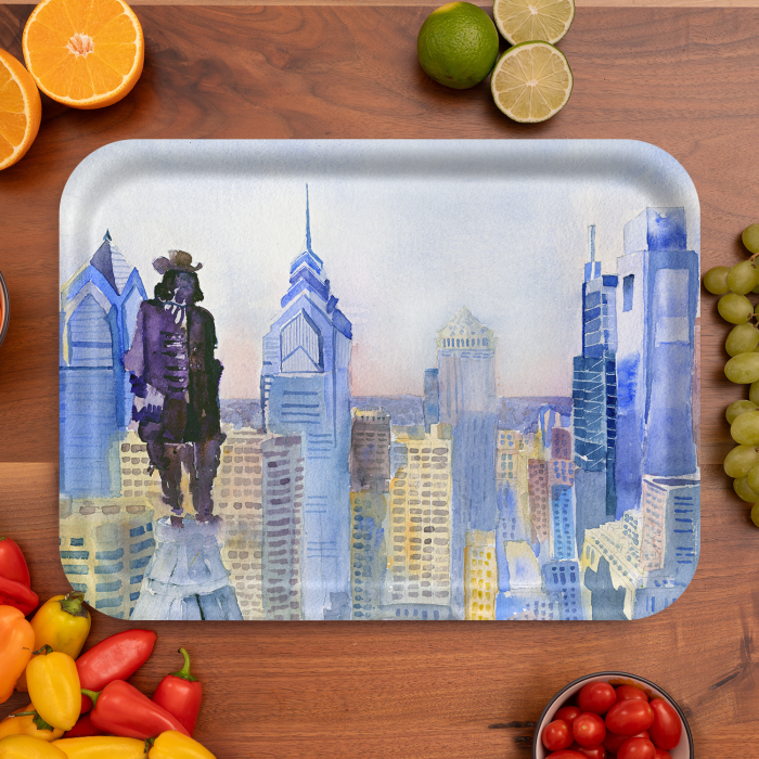 From Penns View birchwood decorative serving tray large 16.5x12.5 inch by Clement DaVinci - Trays4Us