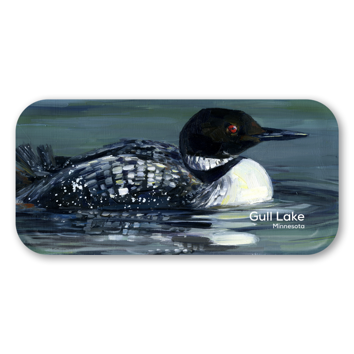 Loon Name-drop birchwood decorative serving tray Small 11x5 inch by Alyssa Watters - Trays4Us