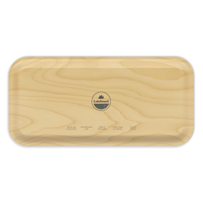 Melton Hill Lake TN birchwood decorative serving tray Small 11x5 inch by Lakebound - Trays4Us