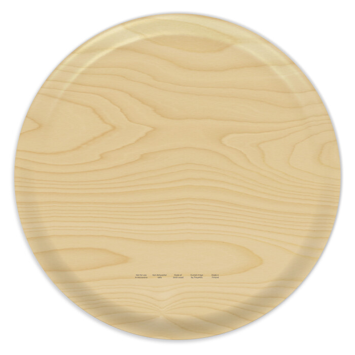 Narragansett Bay birchwood decorative serving tray round 15.7 inch by NOAA Nautical - Trays4Us
