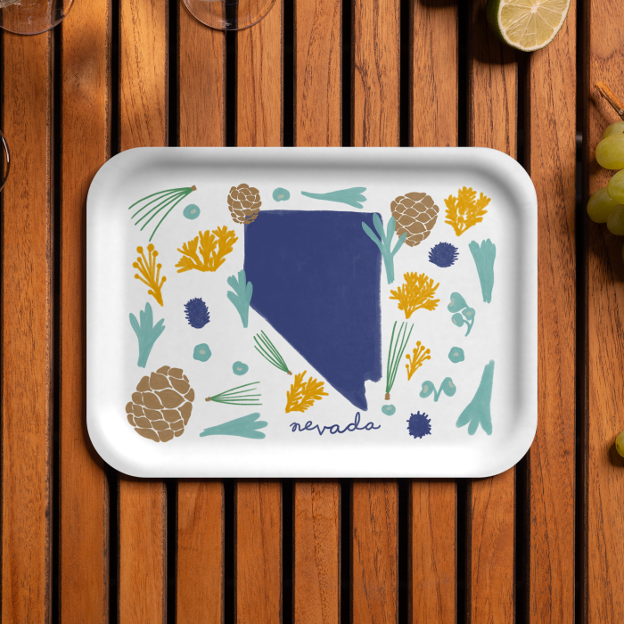 Nevada Fresh birchwood decorative serving tray medium 11x8 inch by Jennifer Smelker - Trays4Us