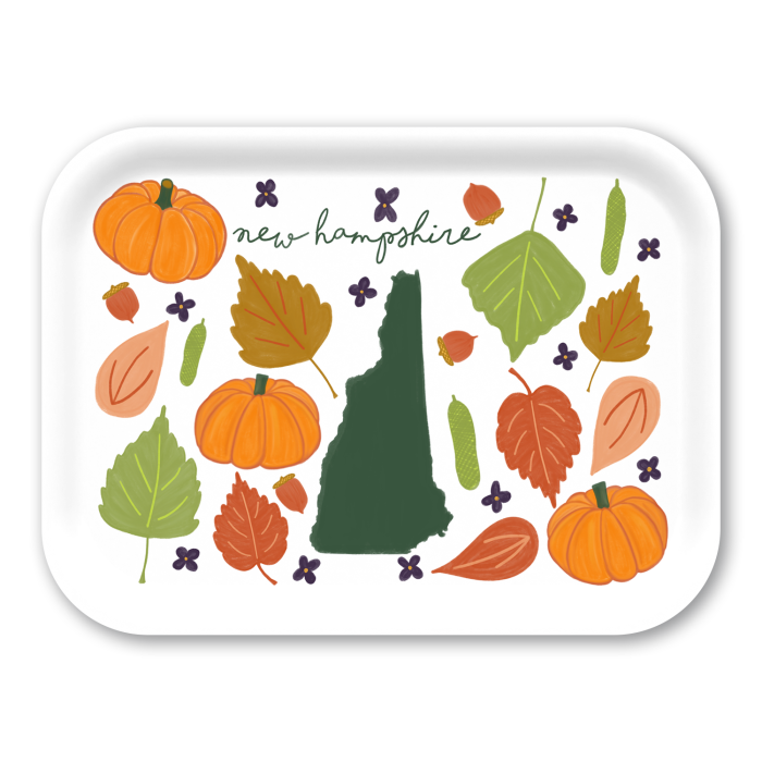 New Hamspire Fresh birchwood decorative serving tray medium 11x8 inch by Jennifer Smelker - Trays4Us