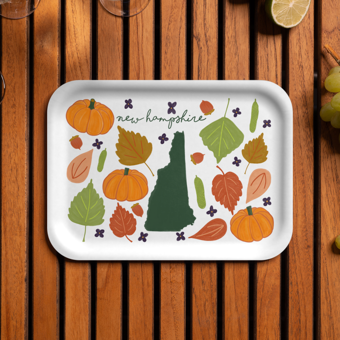 New Hamspire Fresh birchwood decorative serving tray medium 11x8 inch by Jennifer Smelker - Trays4Us