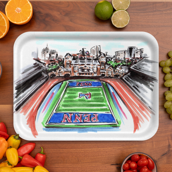Pennrelay birchwood decorative serving tray large 16.5x12.5 inch by Jess Rodgers - Trays4Us