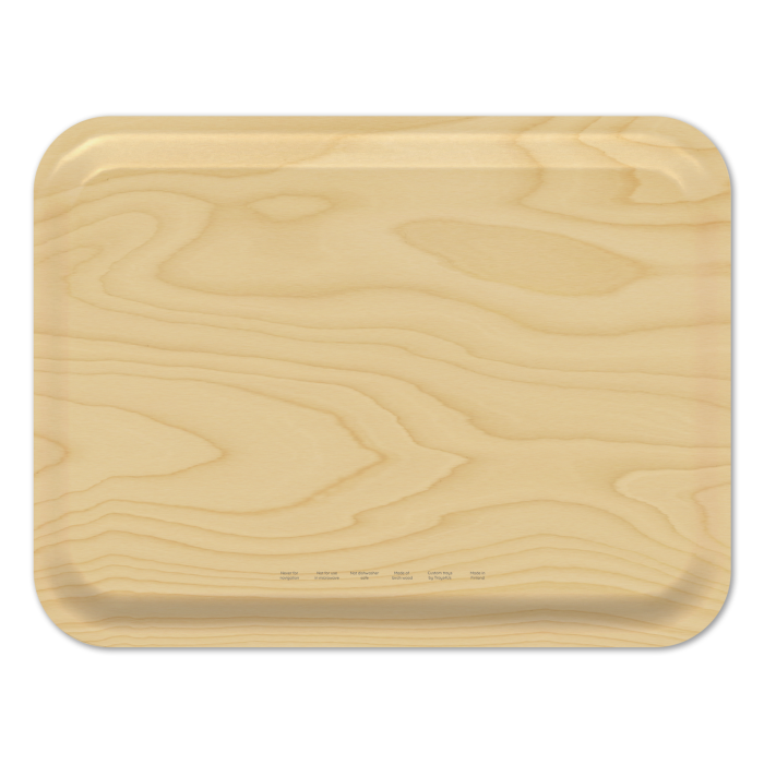 Tawas Harbor 2023 birchwood decorative serving tray large 16.5x12.5 inch by NOAA Nautical - Trays4Us