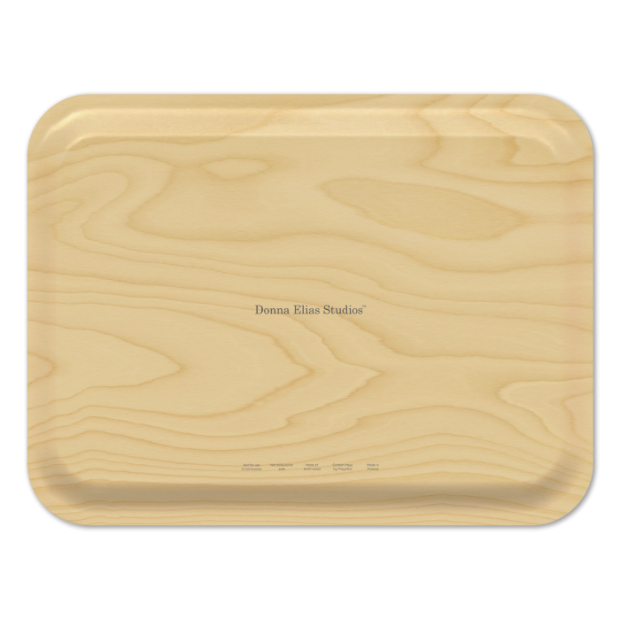 Turtles Three birchwood decorative serving tray large 16.5x12.5 inch by Donna Elias - Trays4Us