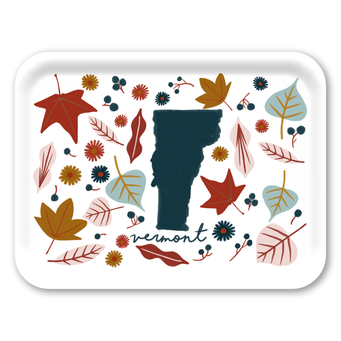 Vermont Fresh birchwood decorative serving tray large 16.5x12.5 inch by Jennifer Smelker - Trays4Us