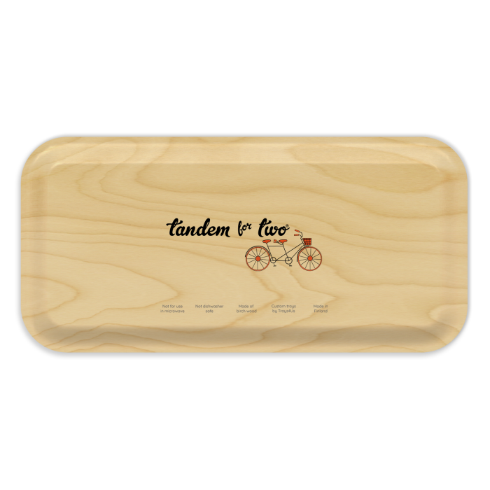 Wine Bucket List birchwood decorative serving tray Small 11x5 inch by Jennifer Smelker - Trays4Us