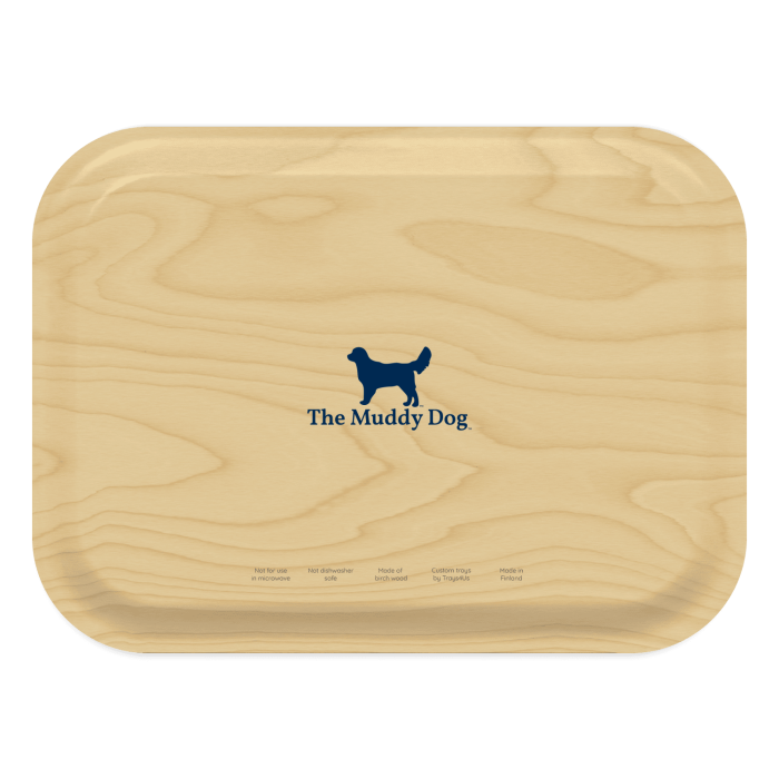 Freedom 250 Flags Oklahoma birchwood decorative serving tray medium 11x8 inch by Muddy Dog - Trays4Us