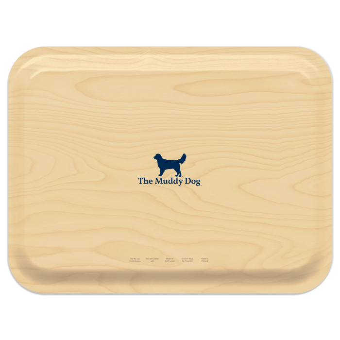 Freedom 250 Basket - Maine birchwood decorative serving tray large 16.5x12.5 inch by Muddy Dog - Trays4Us