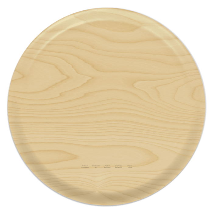 Apostle Islands 1909 birchwood decorative serving tray round 15.7 inch by Historical Map - Trays4Us