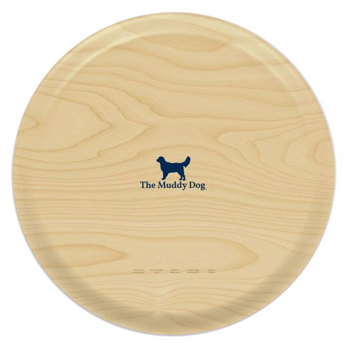 Freedom 250 Flags - Alabama birchwood decorative serving tray round 15.7 inch by Muddy Dog - Trays4Us