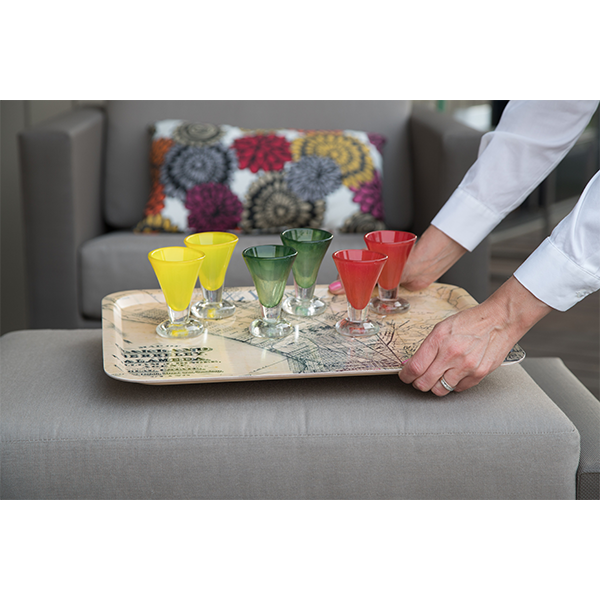 Urchins birchwood decorative serving tray large 16.5x12.5 inch by Kate Nelligan - Trays4Us