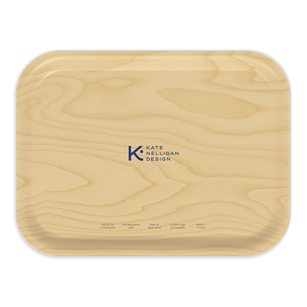 Prelude Santa birchwood decorative serving tray medium 11x8 inch by Kate Nelligan - Trays4Us