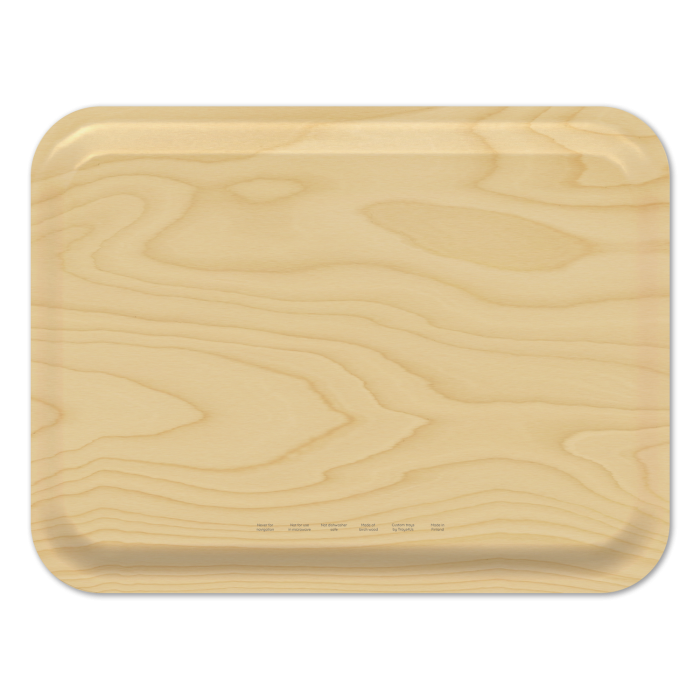 Casco Bay Nautical birchwood decorative serving tray large 16.5x12.5 inch by NOAA Nautical - Trays4Us