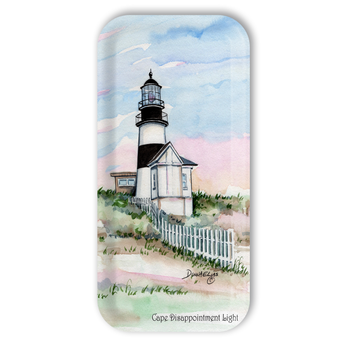 Cape Disappointment birchwood decorative serving tray Small 11x5 inch by Donna Elias - Trays4Us