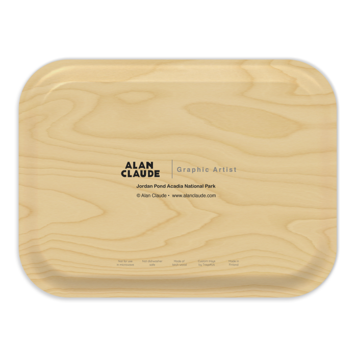 Summer Chairs birchwood decorative serving tray medium 11x8 inch by Alan Claude - Trays4Us