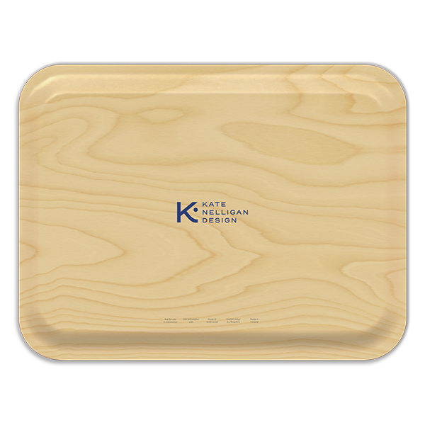Abstract Mussels birchwood decorative serving tray large 16.5x12.5 inch by Kate Nelligan - Trays4Us