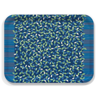 Be Wild birchwood decorative serving tray large 16.5x12.5 inch by Eva-Lea Studio - Trays4Us