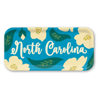 North Carolina Dogwoods birchwood decorative serving tray Small 11x5 inch by Ale Rodriguez-Gitler - Trays4Us