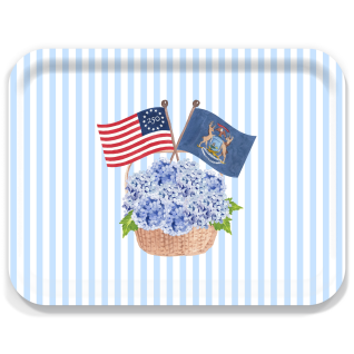 Freedom 250 Basket Michigan birchwood decorative serving tray large 16.5x12.5 inch by Muddy Dog - Trays4Us