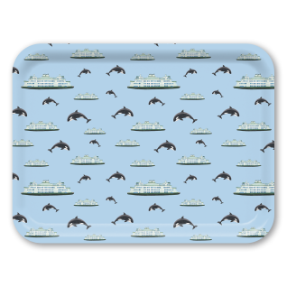 Ferry birchwood decorative serving tray large 16.5x12.5 inch by Brigida Swanson - Trays4Us