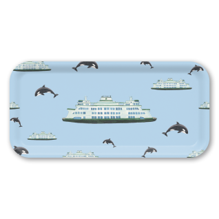 Ferry birchwood decorative serving tray Small 11x5 inch by Brigida Swanson - Trays4Us
