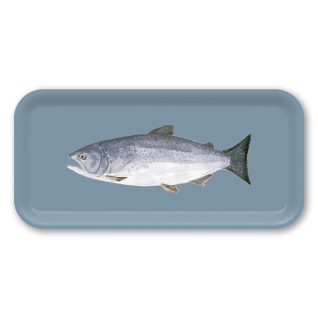 Salmon birchwood decorative serving tray Small 11x5 inch by Brigida Swanson - Trays4Us