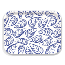Abstract Mussels birchwood decorative serving tray medium 11x8 inch by Kate Nelligan - Trays4Us