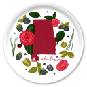 Alabama Fresh birchwood decorative serving tray round 15.7 inch by Jennifer Smelker - Trays4Us