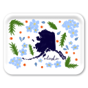Alaska Fresh birchwood decorative serving tray large 16.5x12.5 inch by Jennifer Smelker - Trays4Us