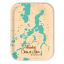 Alexandria Chain of Lakes MN birchwood decorative serving tray medium 11x8 inch by Lakebound - Trays4Us