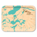 Battle Lake MN birchwood decorative serving tray large 16.5x12.5 inch by Lakebound - Trays4Us