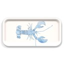 Blue Lobster birchwood decorative serving tray Small 11x5 inch by Sara Fitz - Trays4Us