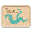 Caddo Lake TX LA birchwood decorative serving tray large 16.5x12.5 inch by Lakebound - Trays4Us