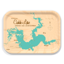 Caddo Lake TX LA birchwood decorative serving tray medium 11x8 inch by Lakebound - Trays4Us