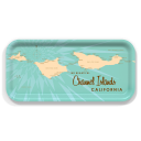 Channel Islands CA birchwood decorative serving tray Small 11x5 inch by Lakebound - Trays4Us
