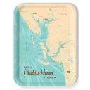 Charlotte Harbor FL birchwood decorative serving tray large 16.5x12.5 inch by Lakebound - Trays4Us