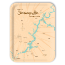 Chickamauga Lake TN birchwood decorative serving tray large 16.5x12.5 inch by Lakebound - Trays4Us