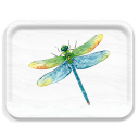 Dragonfly birchwood decorative serving tray large 16.5x12.5 inch by Valerie Paul - Trays4Us