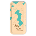 Duun Lake WI birchwood decorative serving tray Small 11x5 inch by Lakebound - Trays4Us