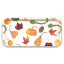 Gourds on White birchwood decorative serving tray Small 11x5 inch by Betsy Barry - Trays4Us