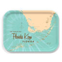 Florida Keys FL birchwood decorative serving tray medium 11x8 inch by Lakebound - Trays4Us