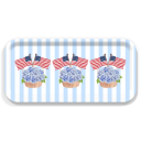 Freedom 250 Basket birchwood decorative serving tray Small 11x5 inch by Muddy Dog - Trays4Us