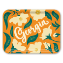 Georgia Cherokee Roses birchwood decorative serving tray large 16.5x12.5 inch by Ale Rodriguez-Gitler - Trays4Us